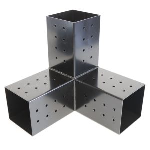 Black Steel Pergola Corner Brackets Rust And Weather Resistant