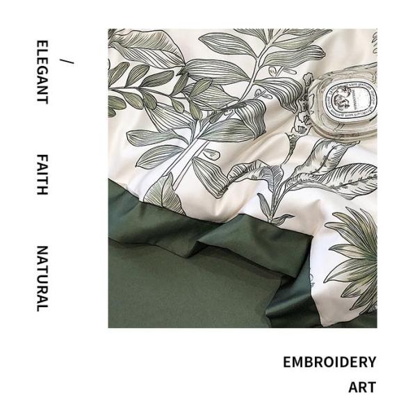 European Skin-Friendly Printing Summer Quilt Set of Four in Smooth Ice Silk Gift Quilt