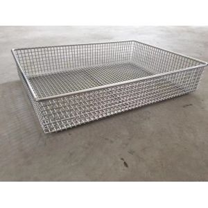 40x25cm Sterilization Baskets Stainless Steel Surgical Instruments Disinfection