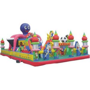 Inflatable jumping castle indoor playground 1000D Vinyl Coated Tarpaulin