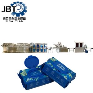 Quality Degradable Folding Counting Stacking Wipes Making Machine PLC Controlled for sale
