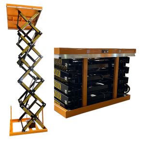 500Kg Stationary Scissor Lift Table Max Height 4.8m
