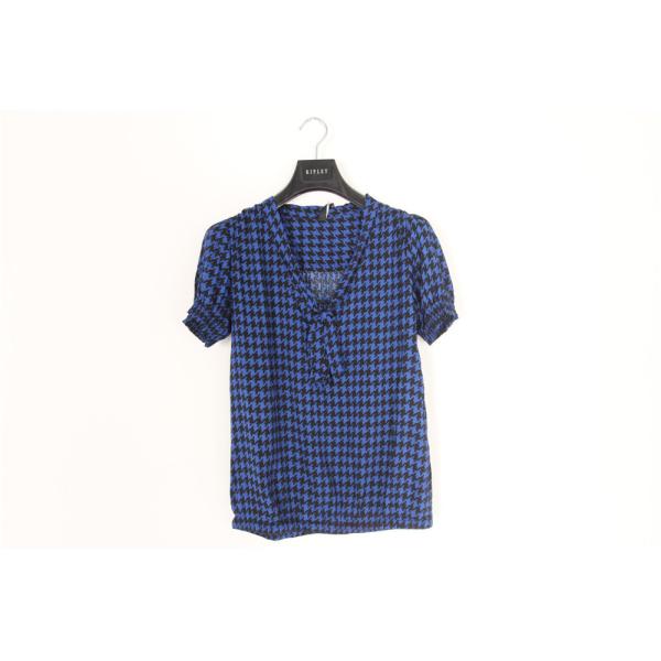 Buy Short Sleeves Ladies V Neck Blouse at wholesale prices