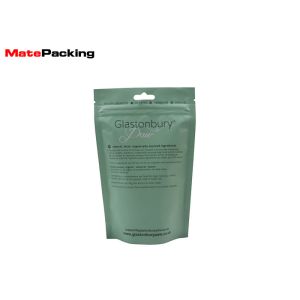 Custom Plastic Stand Up Pouch Matte Child Proof Zipper Bags With Zipper / Window