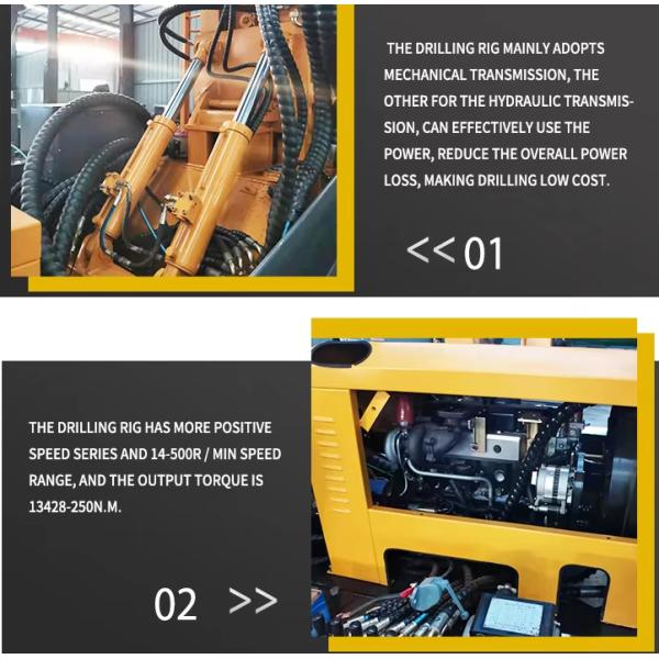 Deep Underground Pneumatic Drilling Rig For Water Well Driling 300 Meters 4