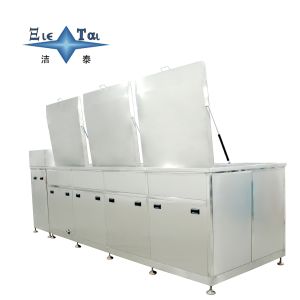 Four Tank Ultrasonic Cleaning Equipment 35KW Manual Ultrasonic Cleaner