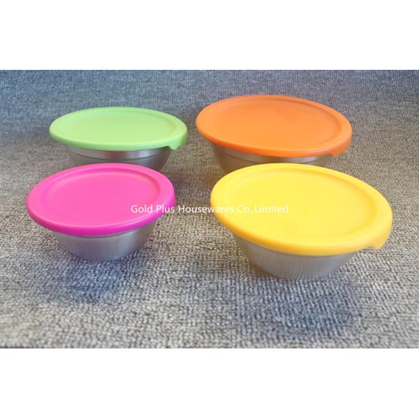 Buy Portable Leakproof 8pcs Stainless Steel Basin With Airtight Lid at wholesale prices