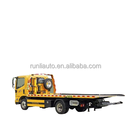 Factory JMC 5 Ton Towing Truck Flat Bed Truck Rollback Tow Truck Wrecker
