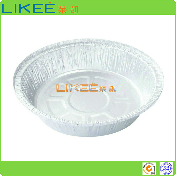 Customized Logo Round Aluminium Foil Container For Food Aluminum Trays