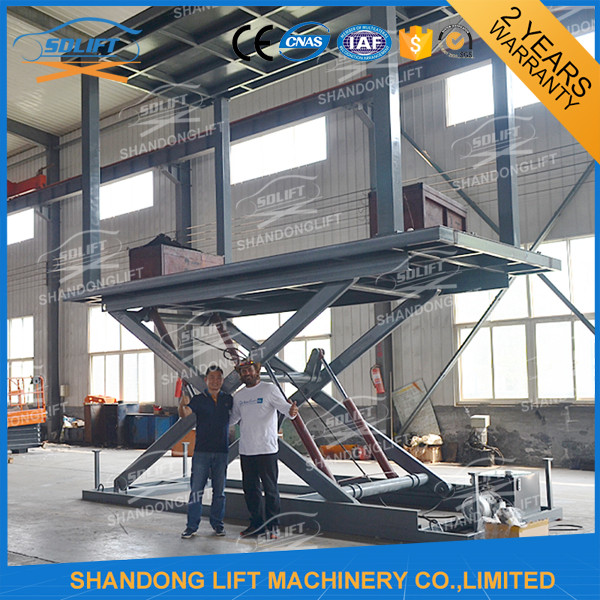 Hydraulic Scissor Double Deck Car Parking System 2.5T Loading 3.3m Lifting