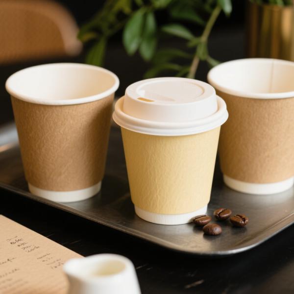 Wholesale custom logo eco-friendly biodegradable 8oz 16oz 20oz disposable coffee paper cup