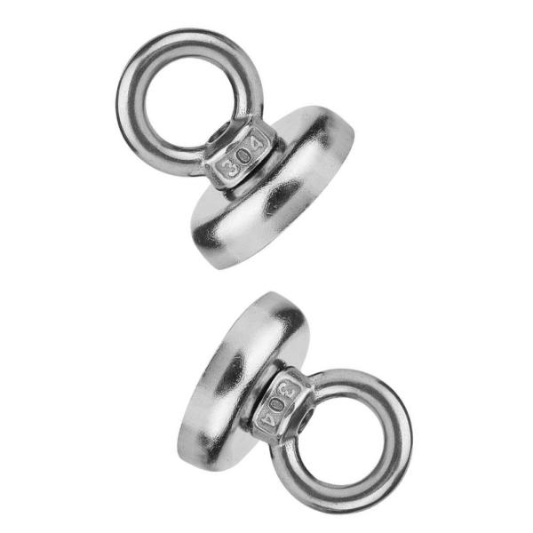 Buy Kellin Neodymium Pot Magnet 1.26''D X 1.38''H Powerful Heavy Duty Neodymium Magnetic Hooks with Eyebolt Strong Permanent at wholesale prices