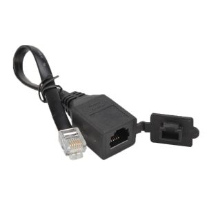 Male To Female RJ11 Telephone Extension Cable With Dust Cover
