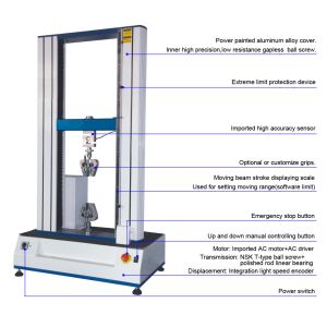 100n - 1000kn Rubber Tensile Strength Testing Machine With Panasonic Servo Motor