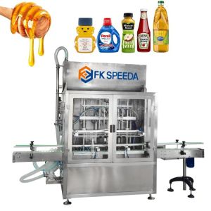 High Accuracy Viscous Lotion Bottle Filler for Paste Liquid from FKF-H Bespacker