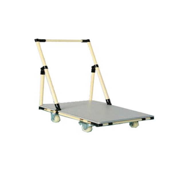 Buy Heavy Duty Warehouse Platform Pipe RackTrolley With Black Pipe Connectors at wholesale prices