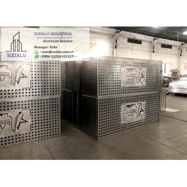 Buy SUDALU Customized Sizes Aluminum Panel CNC Curvel Cut Air Condition Decorative Panel Aluminum Perforated Panel at wholesale prices