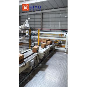 Pneumatic Robot Case Beverage Palletizer Machine Programmable Customized