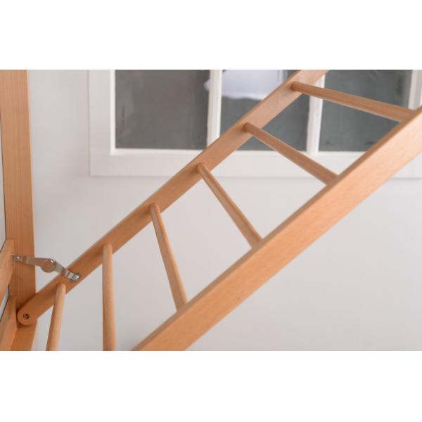 Natural Wood Solid Beech 15.5cm Depth Wall Mounted Drying Rack