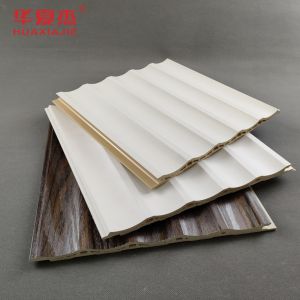 Customized Color Laminated U Shaped WPC Wall Panel Decoration PVC Panel For Home