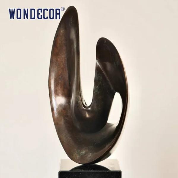 Outdoor garden abstract metal decoration abstract twisted Bronze sculpture