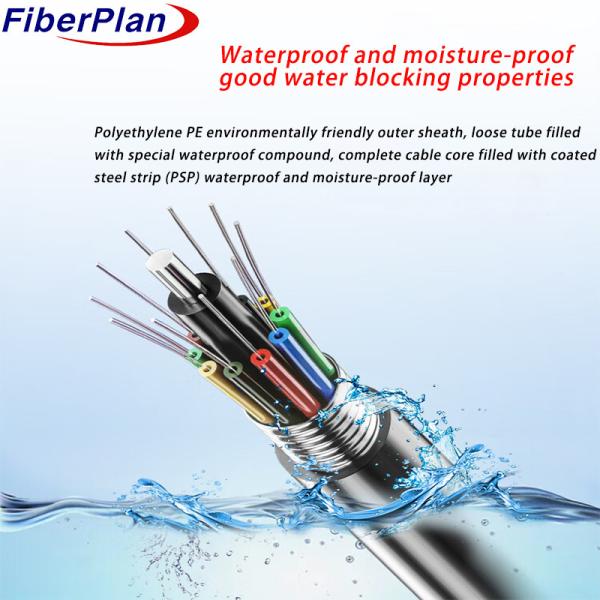 Aluminum Tape Layer Stranded Loose Tube Outdoor Cable GYTA