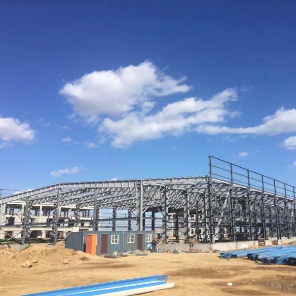 Buy Galvanized Steel Structure Warehouse Building with H-Section Frame at wholesale prices