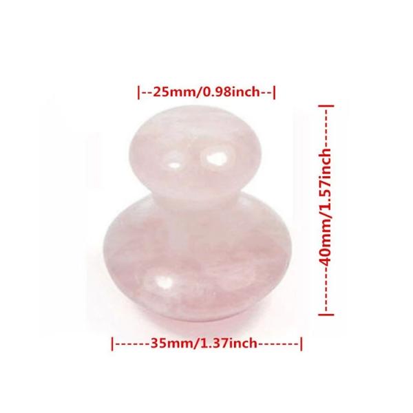 Neck Pink Rose Quartz Mushroom Gua Sha Jade Stone Gua Sha