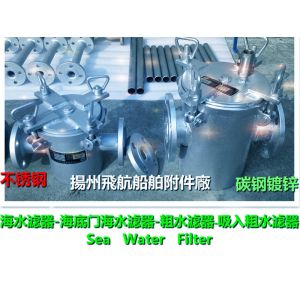 Supply A, AS type through sea water filter, through the coarse water filter