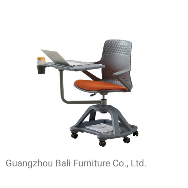 Buy Rotaty Training Room Tables And Chairs With Folded Writing Tablet at wholesale prices