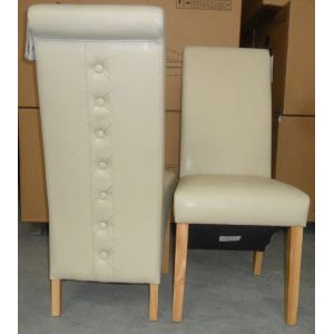 Quality Dinning Chairs,Solid Wood Legs PU Cream,Best Price:US$22.00/pc for sale