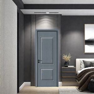 Quality Waterproof WPC Interior Gate with Carved Design and Flush Surface Design for sale