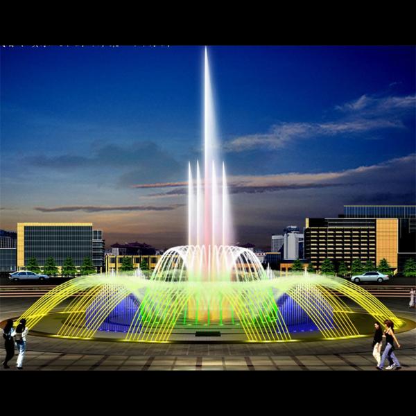Buy Modern Design Floor Fountains with Colorful Led Light and Music Control Musical Fountain at wholesale prices
