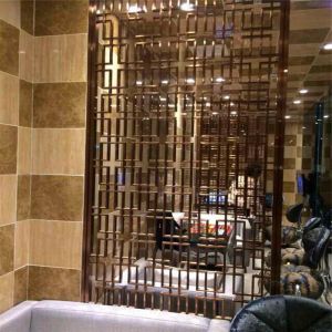 sheet metal fabrication stainless steel folding screen room divider from China