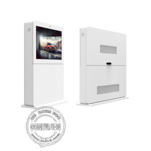 Landscape Standing Capacitive Digital Outdoor Kiosk 4K IP65 Waterproof