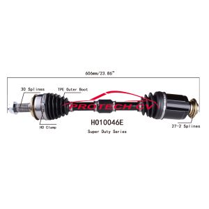 HO10046E Front Axle Shaft Replacement 2016 Honda Right Front Axle