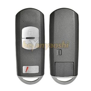Mazda 3 Buttons Smart Key Shell with Emergency Key Insert