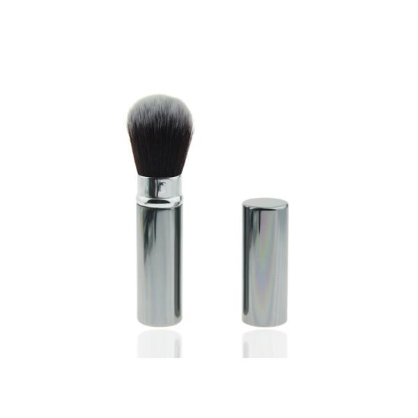 Custom Beautiful Retractable Makeup Foundation Brushes Professional , Synthetic