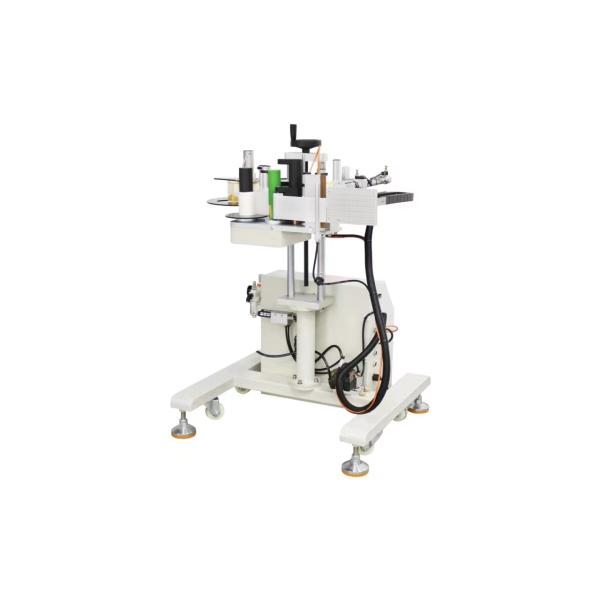 Labeling Machine for Flat Sticker Plane Labeling of Round Glass Jar Cans Wine
