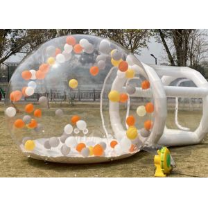 Inflatable Bubble Tent With 220V 110V Air Blower White Transparent Color For