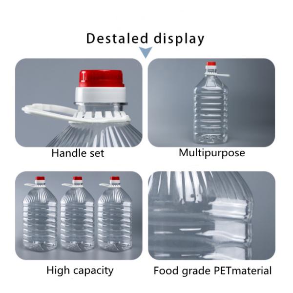 OEM Clear Pet Plastic Condiment Bottles 250ml 500ml 1l Cooking Oil Container Plastic