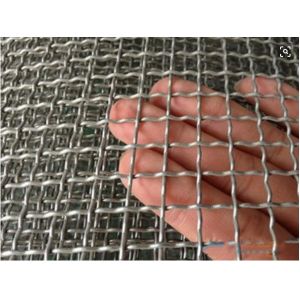 Industrial Crimped Woven Metal Mesh , Tensile Stainless Steel Mesh Screen