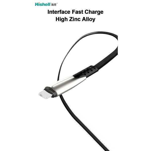 Anti Fouling Multiscene Mobile Charger Wire , Nylon Braided Cell Phone Cords