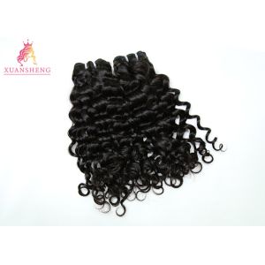 Fashion Peruvian Human Hair Bundles / Italian Curly Hair Bundles