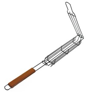 Steak Potato Chips Kabob Shrimp Grilling Basket 48*6cm Nonstick