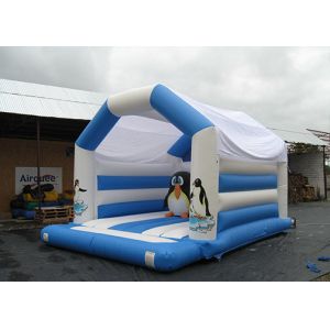 5m*4m Penguin Theme Inflatable Bounce Houses For Children