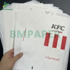 38grs 40grs Smooth Greaseproof White Sandwich Wrapping Paper Kit 3 Kit 5