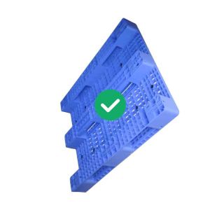 5T Load Blue Plastic Pallet 1300X1100 HDPE Refrigerated Transportation Chain