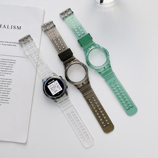 Buy Breathable TPU Transparent Case Wrist Watch Band 46mm For Huawei GT2 GT 2E at wholesale prices