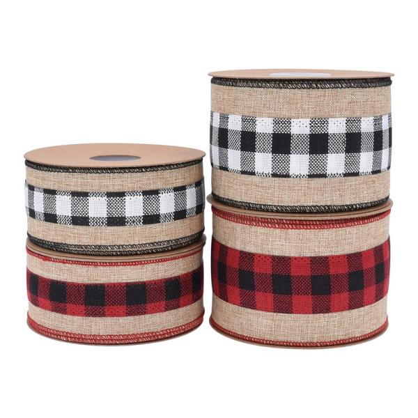 10y Length Lattice Burlap Ribbon Biodegradable Bulk Burlap Ribbon